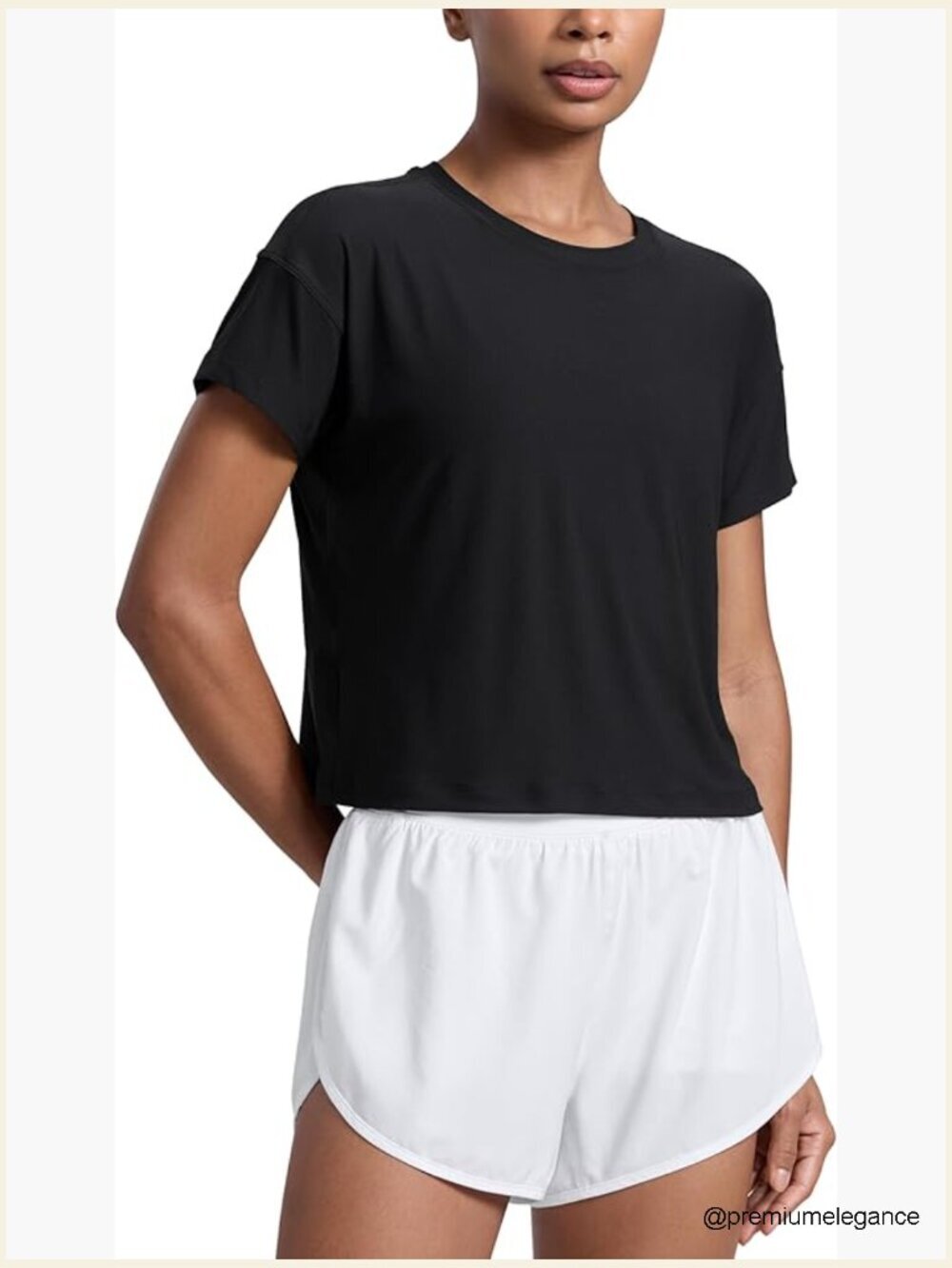 Lightweight High Neck Workout T-Shirt Athletic Running Tee